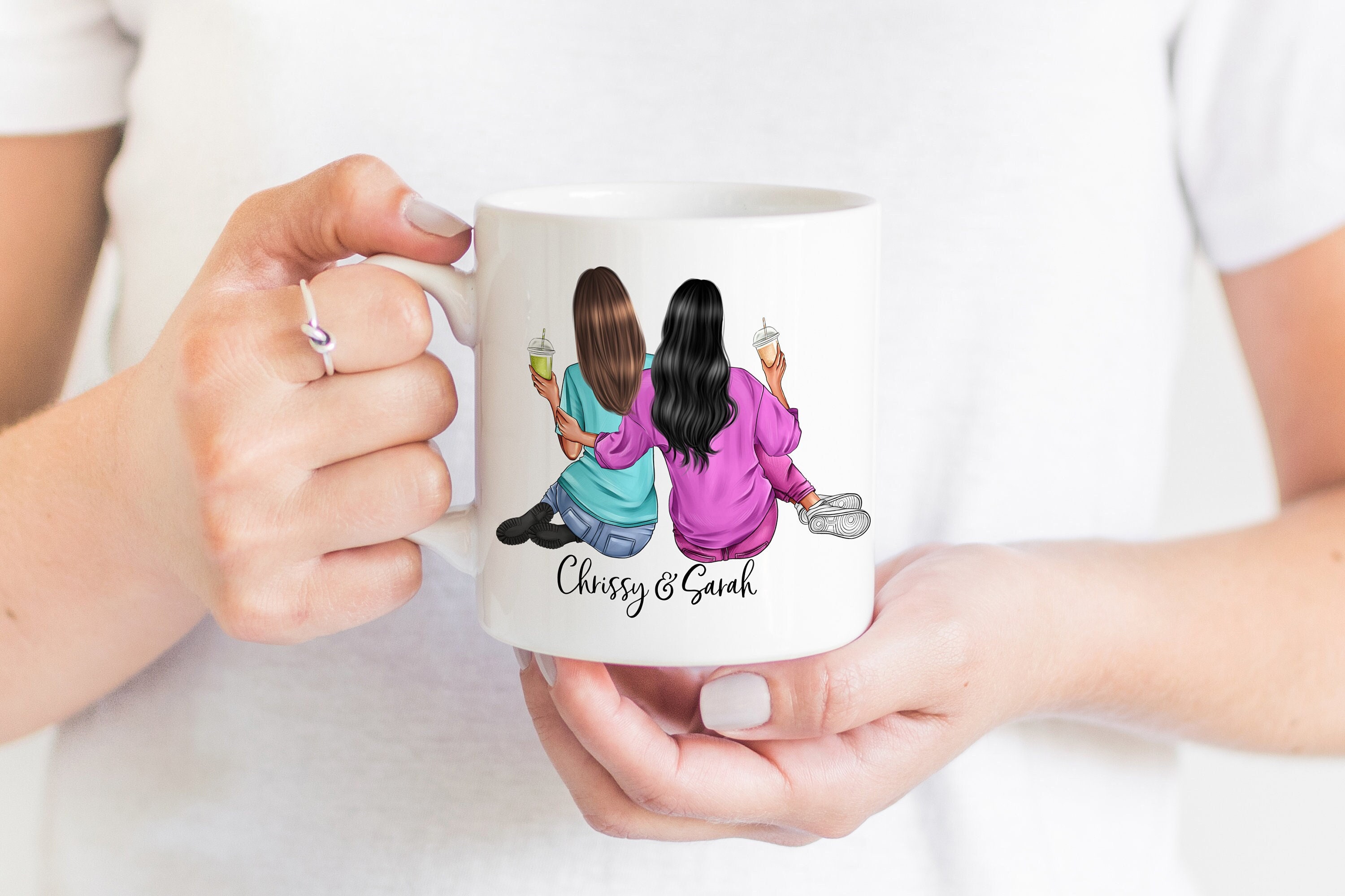 Gossby Taza personalizada para hermana – Taza de café Always Sisters (2 Sisters) – Taza personalizada para hermana pequeña, regalo de hermana mayor con nombres, citas, el mejor regalo de cumpleaños Gossby Taza personalizada para hermana – Taza de café Always Sisters (2 Sisters) – Taza personalizada para hermana pequeña, regalo de hermana mayor con nombres, citas, el mejor regalo de cumpleaños