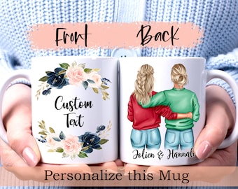Custom Best Friends Mug Personalized Soul Sisters Mug Bestie Mug Personalized Best Friends Mug Best Friend Gift Custom Best Friend Mug