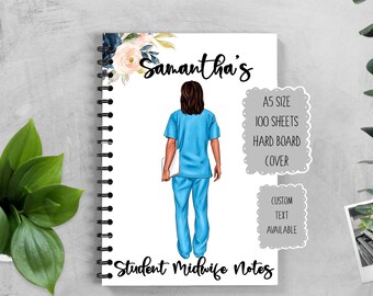 Personalised Student Nurse Notes Notebook, Trainee Nurse Gift, Congratulations Nurse Present, Placement Gift, Good Luck Present, Nurse Uni