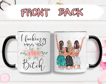 Personalisierte Beste Freundin Tasse - Soul Sisters - Benutzerdefinierte Kaffeetasse - Becher - Geschenk für Sie - BFF - Beste Freunde Geschenk