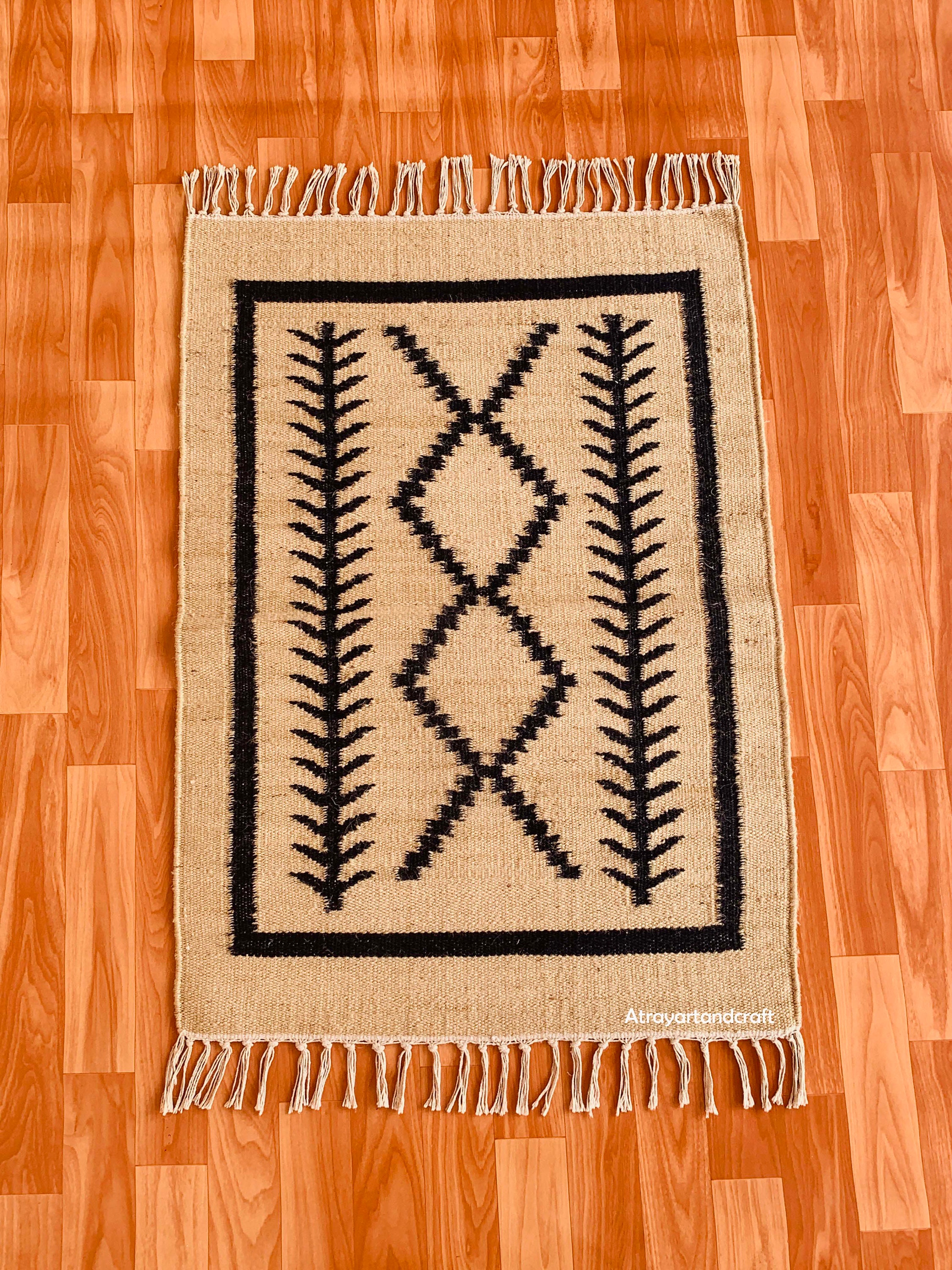 2X3ft Rectangular Jute Rug Regular Jute Braided Mat Rug Rag Etsy