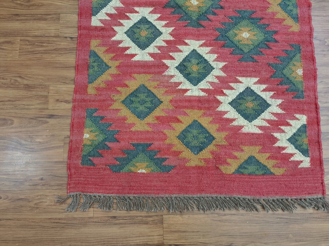 Indian Made Wool Jute Rugs, Navajo Rugs, Home Office Floor Rugs, Custom