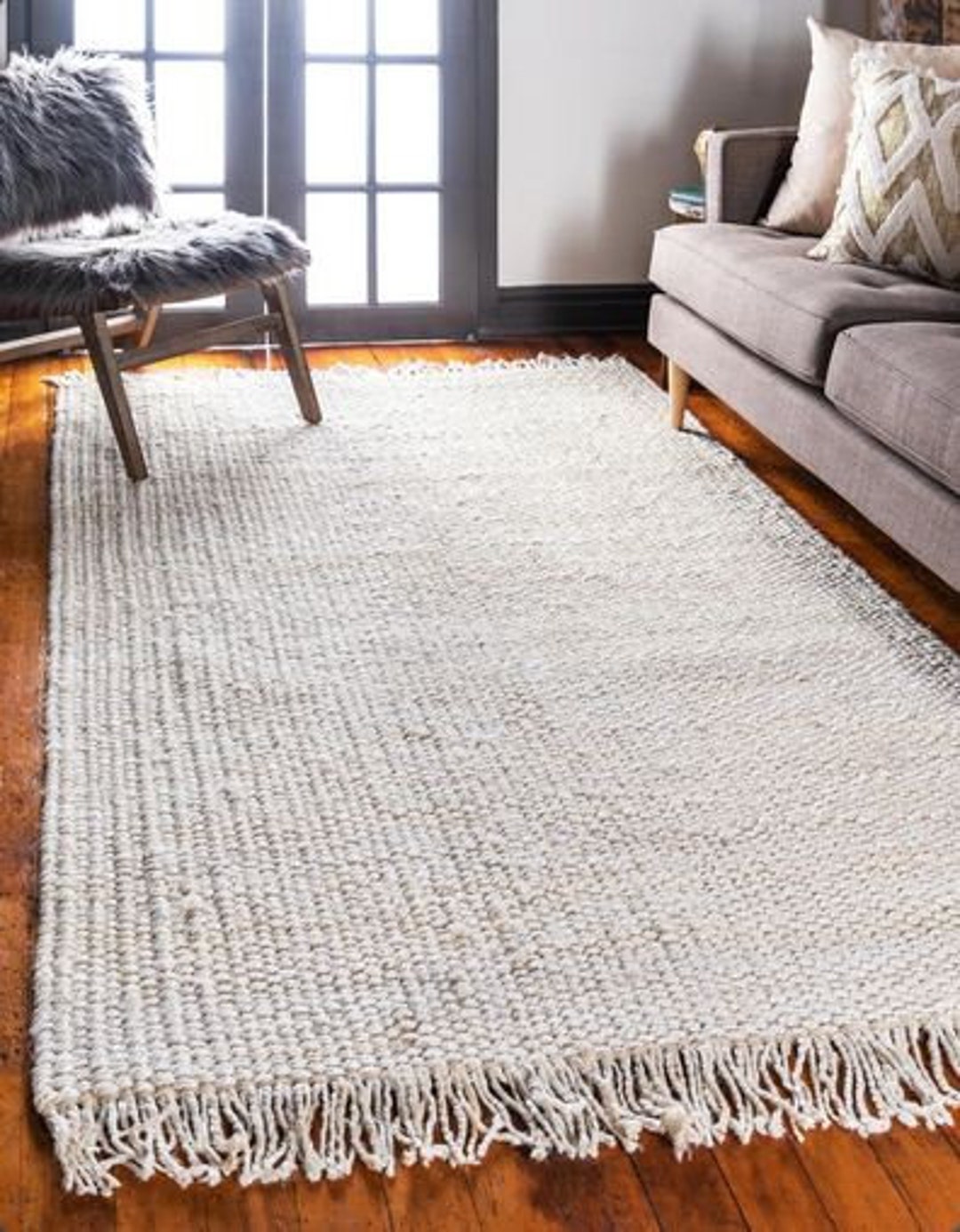 Handwoven Jute Rug, Eco Friendly Rugs for Home, Office, Living Room