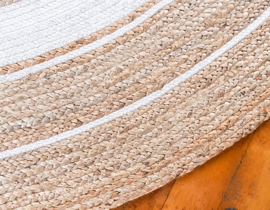 Hand Braided Natural Round Jute Rug Custom Size Jute Round Etsy