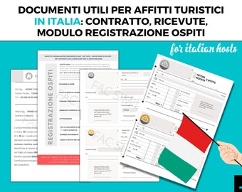 contratto locazione editabile | ricevuta affitti, modulo per raccogliere i dati degli ospiti per la questura: 3 documenti per affittare casa