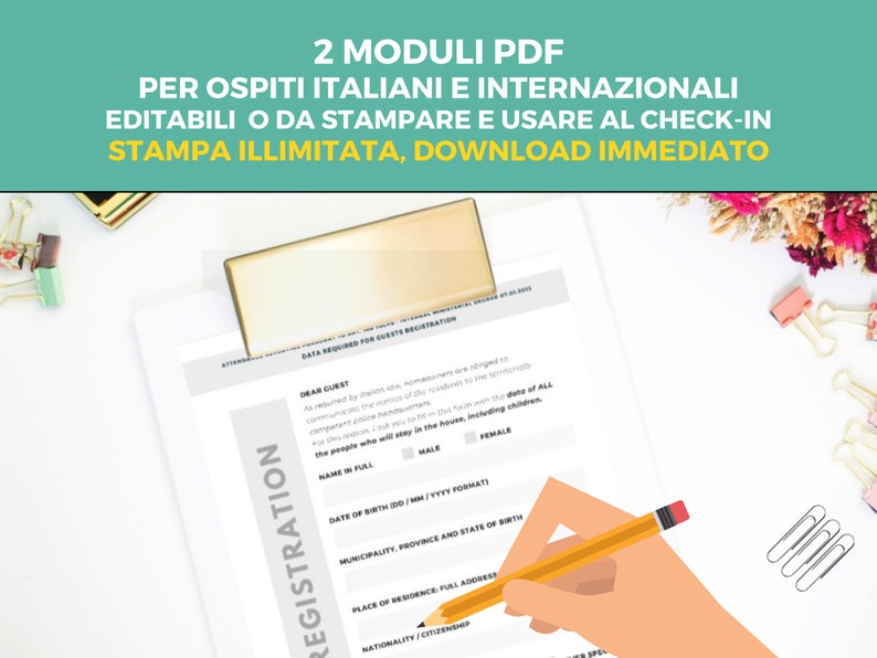 Registrazione ospiti questura modulo per raccogliere i dati dei tuoi ospiti e inviarli tramite Alloggiati web immagine 3