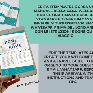 Airbnb welcome book template for vacation rentals Editable with Canva: digital and printable with tutorial image 8