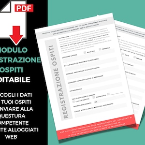 Registrazione ospiti questura modulo per raccogliere i dati dei tuoi ospiti e inviarli tramite Alloggiati web immagine 2