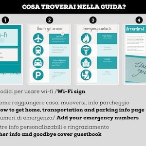 Airbnb welcome book template for vacation rentals Editable with Canva: digital and printable with tutorial image 5