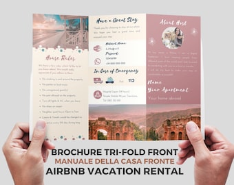 Airbnb Flyer trifold | Airbnb brochure