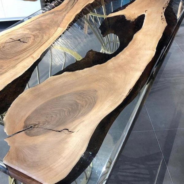 epoxy table Perfect Hand Craft Wood Custom Design Furniture Epoxidharz Tisch