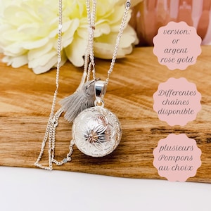 Stainless steel pregnancy bola with 925 silver plated copper bola ball