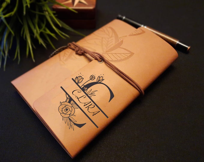 PERSONALIZED WEDDING NOTEBOOK / Custom Monogrammed Gift for Wedding Couples / Bridal Gift with Stylus Pen / Wedding Planner