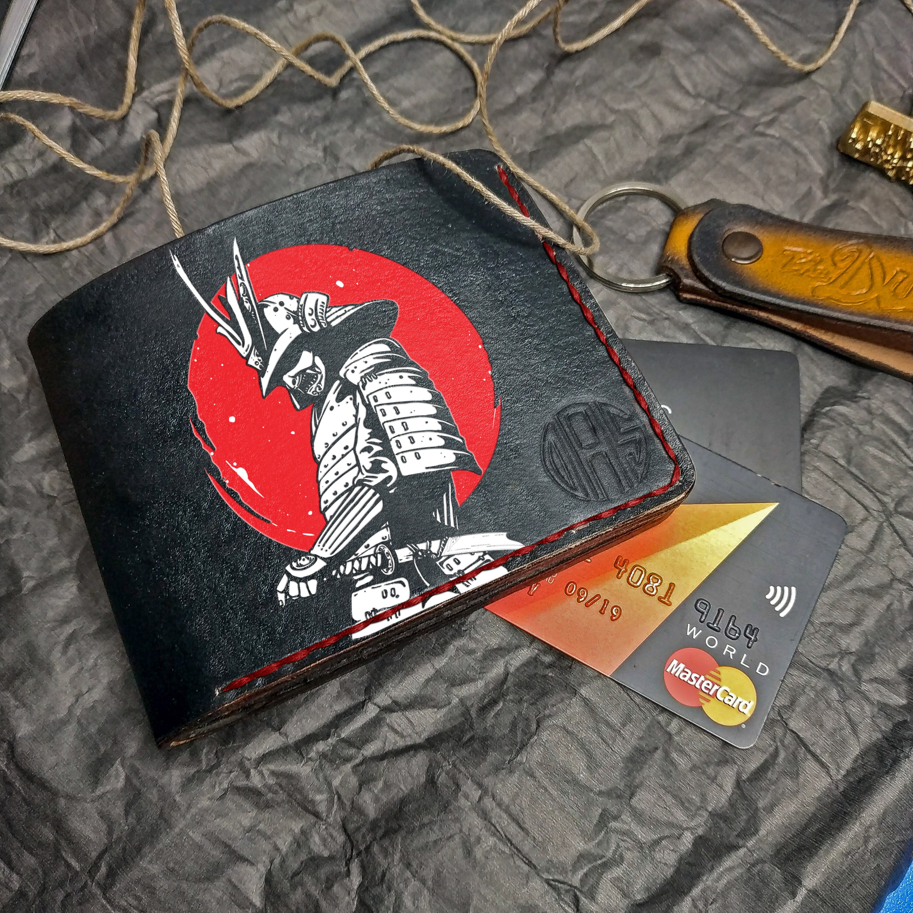 Warrior embossed loading Samourai wallet