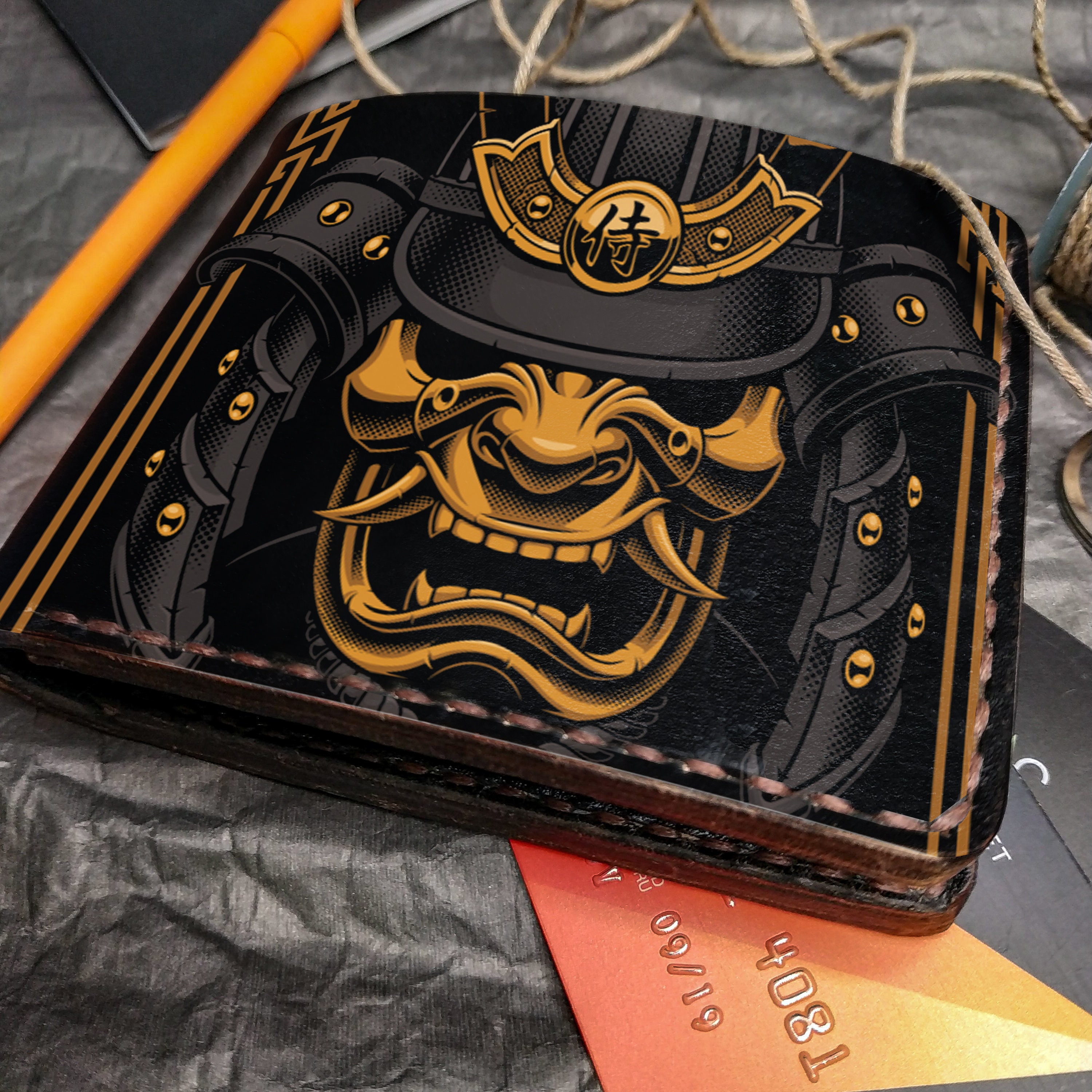 Embossed Samourai wallet