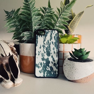Cowhide iphone case, Cowhide samsung case, Punchy phone case, Western boho case, iPhone case, Sublimation case, Cowboy case, Cow print case