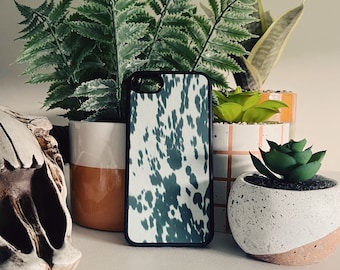 Cowhide iphone case, Cowhide samsung case, Punchy phone case, Western boho case, iPhone case, Sublimation case, Cowboy case, Cow print case