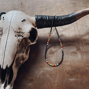 Rocailles perlenkette, Western Halsketten, Western boho, Perlenkette, Schmuck, Sunset perlenkette