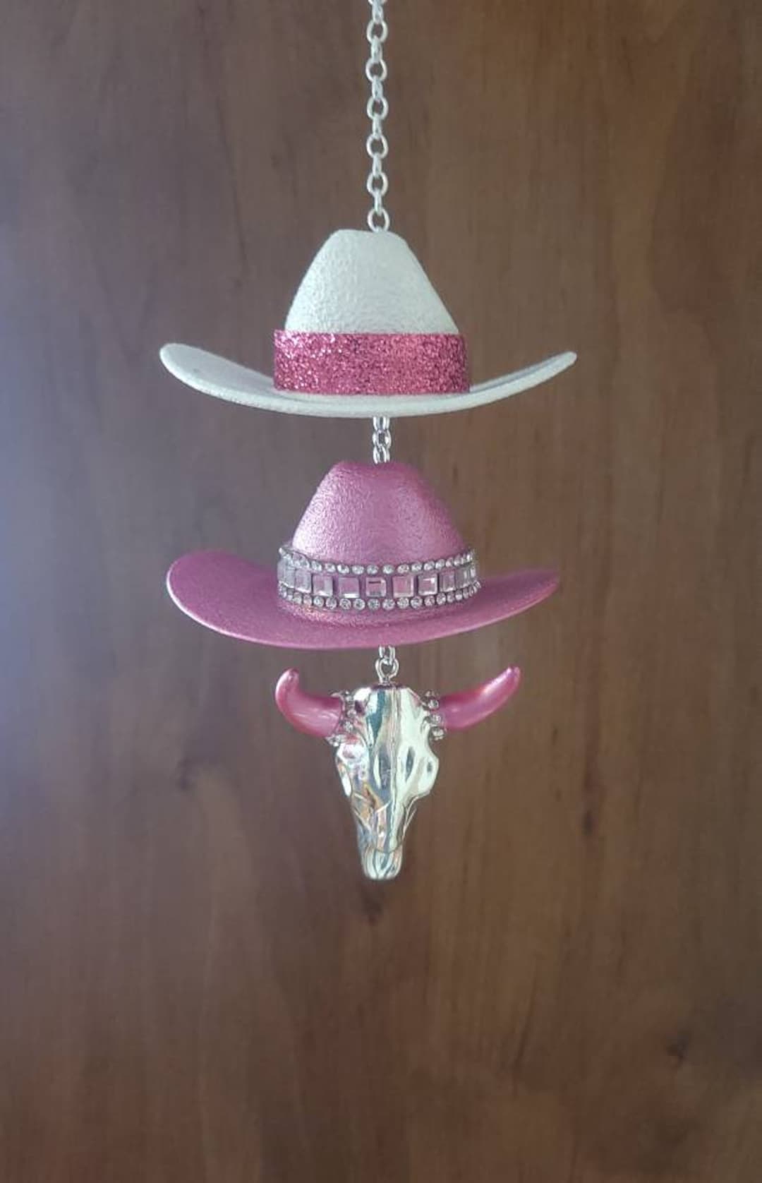 Cowboy Hat Rearview Mirror Charms, Cowboy Keychain, Western Mirror