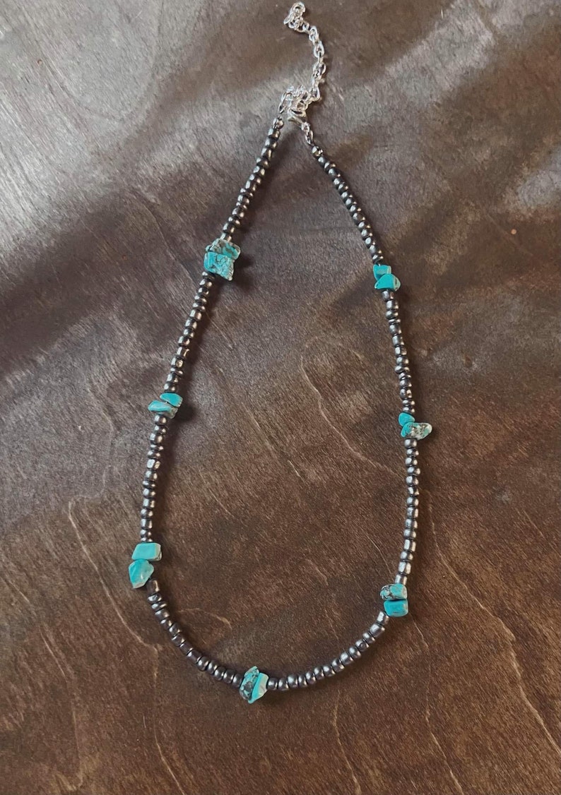 Susan Rifkin Turquoise Seed Bead Necklace