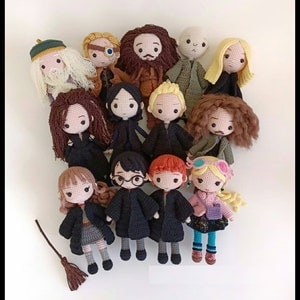 Amigurumi Hogwarts School Characters Dolls, Crochet and Knitted Doll, Special Gift, Handmade Soft Doll, Hogward Toys