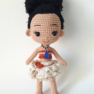 Personajes amigurumi de Moana: Moana, Hei Hei, muñecas Pua, muñecas tejidas a crochet y tejidas, regalo especial para tu hijo, juguetes suaves y saludables hechos a mano. imagen 8