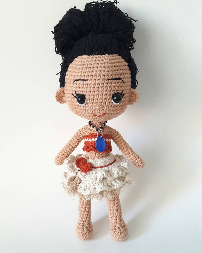 Personajes amigurumi de Moana: Moana, Hei Hei, muñecas Pua, muñecas tejidas a crochet y tejidas, regalo especial para tu hijo, juguetes suaves y saludables hechos a mano. imagen 8