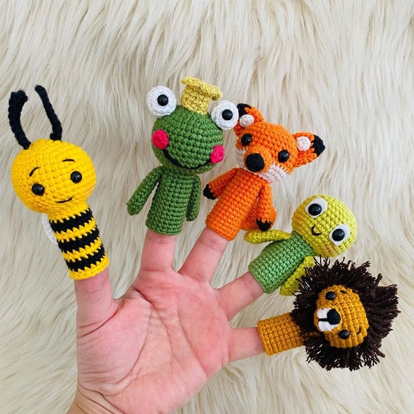 Crochet Finger Puppet Etsy
