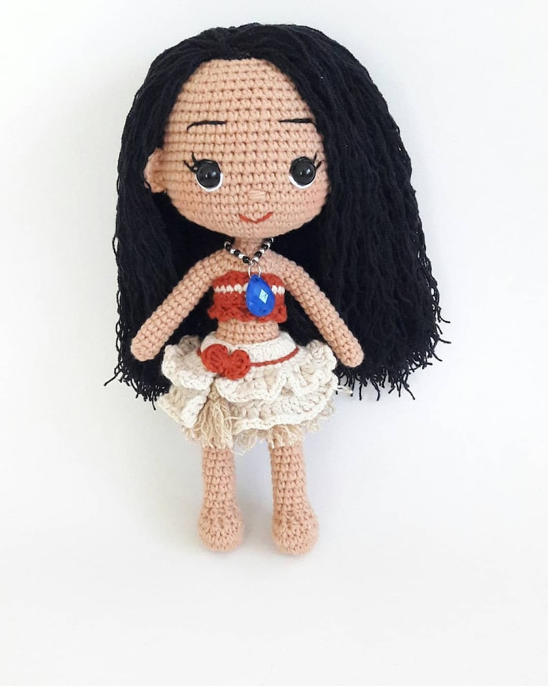 Personajes amigurumi de Moana: Moana, Hei Hei, muñecas Pua, muñecas tejidas a crochet y tejidas, regalo especial para tu hijo, juguetes suaves y saludables hechos a mano. imagen 4