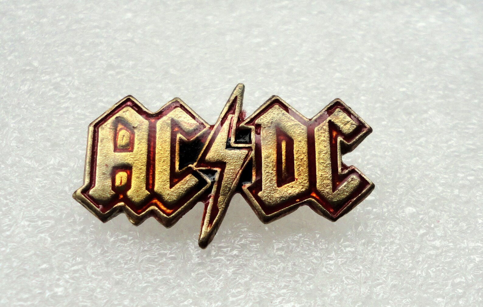 Vintage ACDC pin badge Heavy Rock circ 1980's AC/DC | Etsy