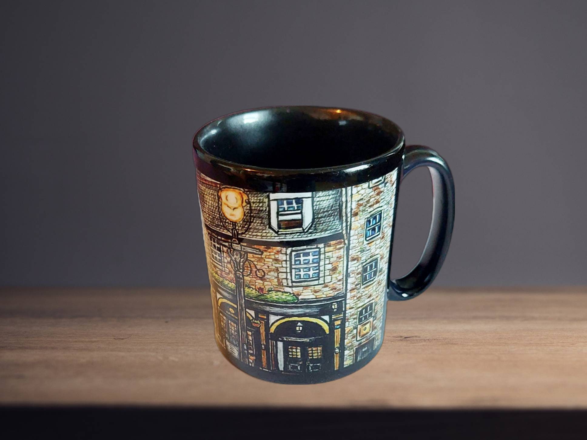 Edinburgh Ceramic Art Mug and Matching Coaster Etsy