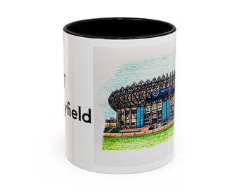 BT Murrayfield Coffee Mug: Scotland Rugby Art, 11oz Ceramic