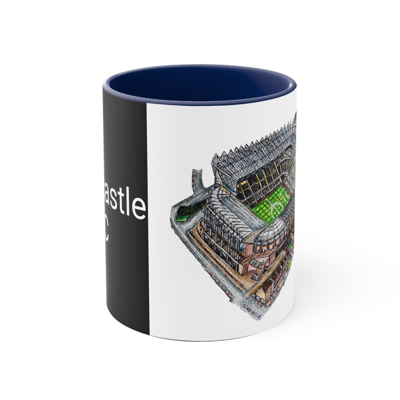 Newcastle FC Coffee Mug | St James Park Stadium Art, Football Fan Gift image 6