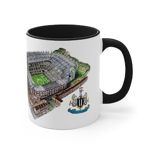 Newcastle FC Coffee Mug | St James Park Stadium Art, Football Fan Gift image 4