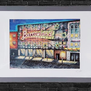 Glasgow Art Print - The Barrowland Venue Wall Decor, Unique Birthday Gift, Wedding Present, Interior Home Aesthetic