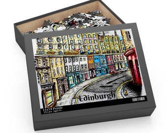 Edinburgh Victoria Street Jigsaw Puzzle: Limited Edition Scotland Art