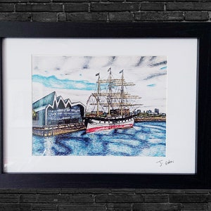 Glasgow Riverside Museum Giclée Print: Scotland Landmark Art