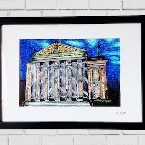Edinburgh Artwork Framed Gicleè Art Print- The Dome (gift, birthday, home decor, interior, Scotland, xmas)