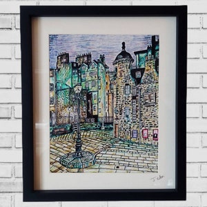 Framed/ Unframed Gicleè Writers Museum Art Print- Edinburgh, Scotland, gift, Home Decor