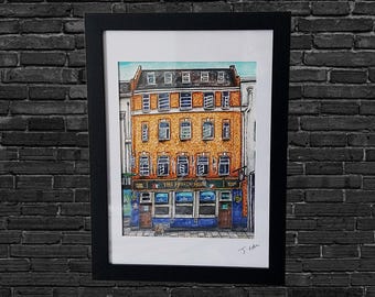 The French House Giclée Print: Vintage London Pub Wall Art