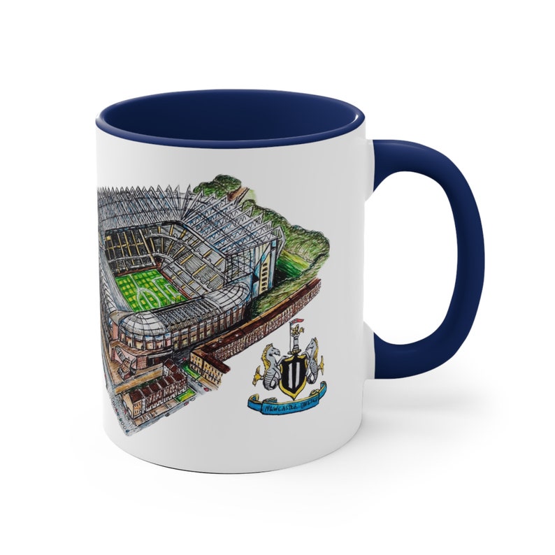 Newcastle FC Coffee Mug | St James Park Stadium Art, Football Fan Gift image 8