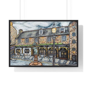 Edinburgh Greyfriars Bobby Art Poster: Glasgow Artist Print