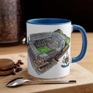 Newcastle FC Coffee Mug | St James Park Stadium Art, Football Fan Gift image 9