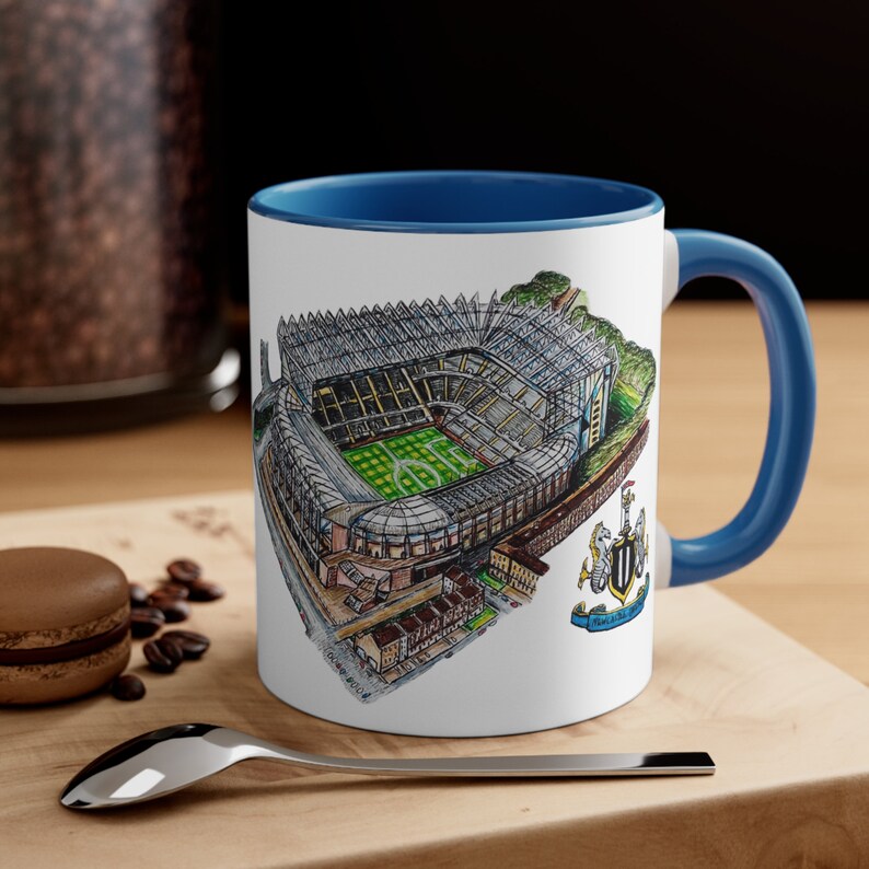 Newcastle FC Coffee Mug | St James Park Stadium Art, Football Fan Gift image 9
