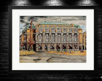 Arte de Praga, lámina de la Universidad Carolina