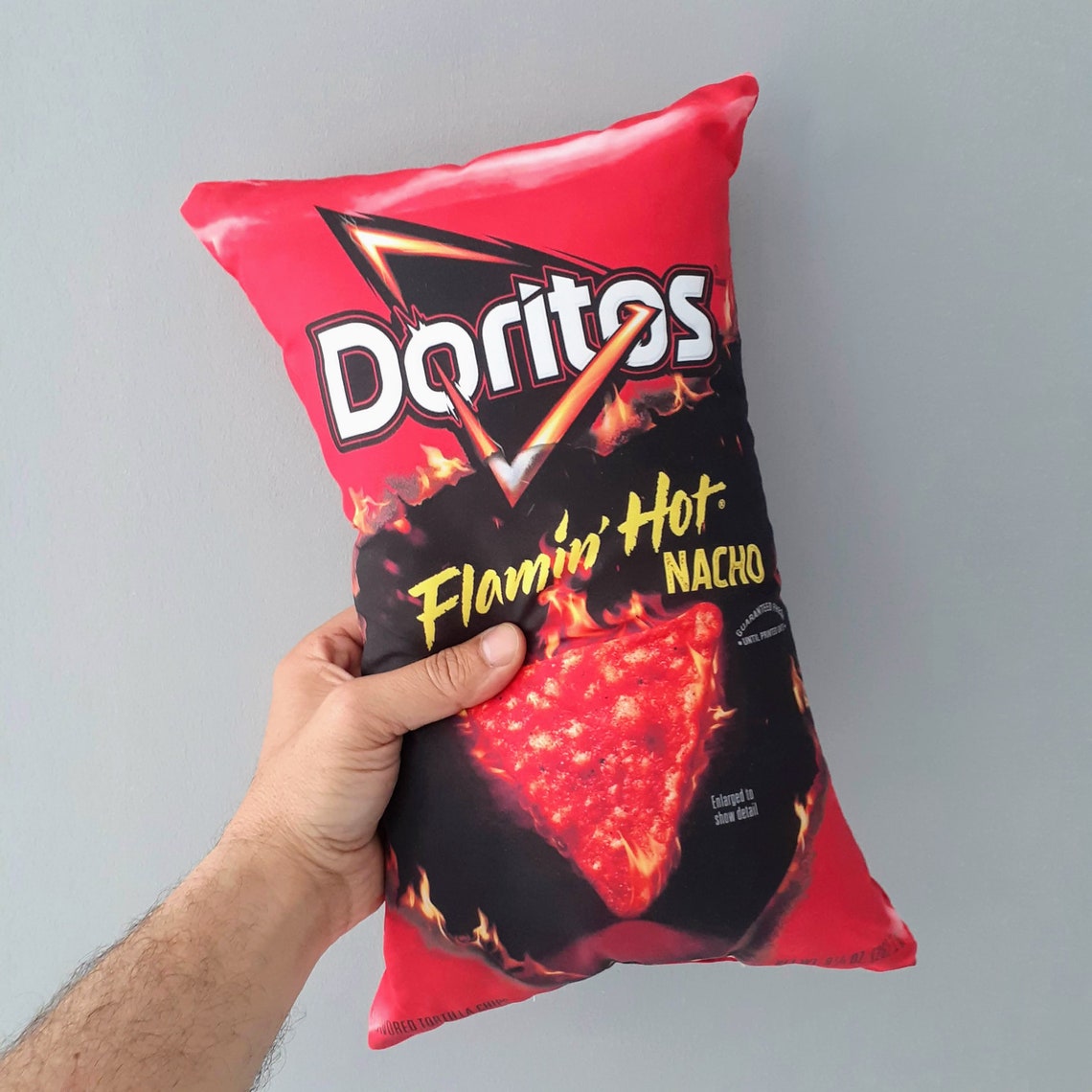 Doritos Flamin Hot Chips Pillowornament Toyscute Soft Etsy