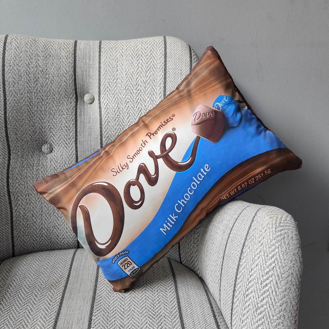 Dove Chocolate Pillow: Funny Novelty Food Cushion - Etsy