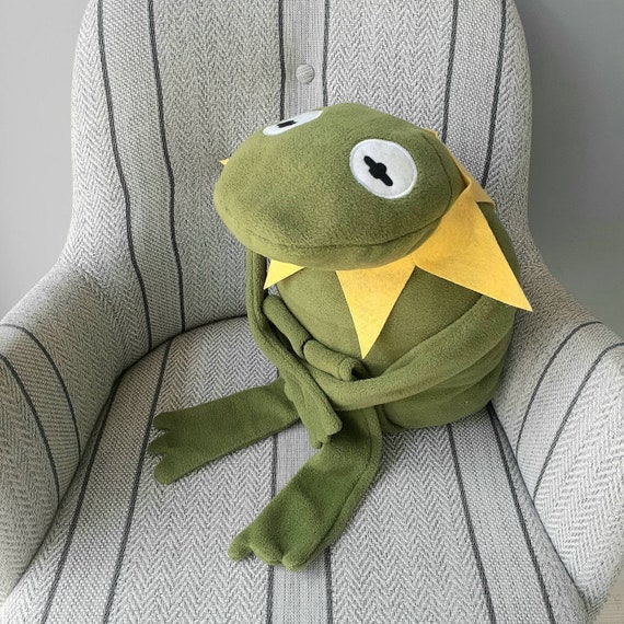 plush frog pillow