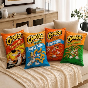 Cheetos Chips-kussen 20 x 12 inch (grappig nieuwigheid voedseldecor inbegrepen)