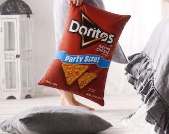 Doritos Chips Pillow 20x12 inch-Funny Novelty Food Decor-Insert Included